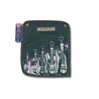 Wright Tool 12 Point 5 Piece Reversible Ratcheting Box Wrenches